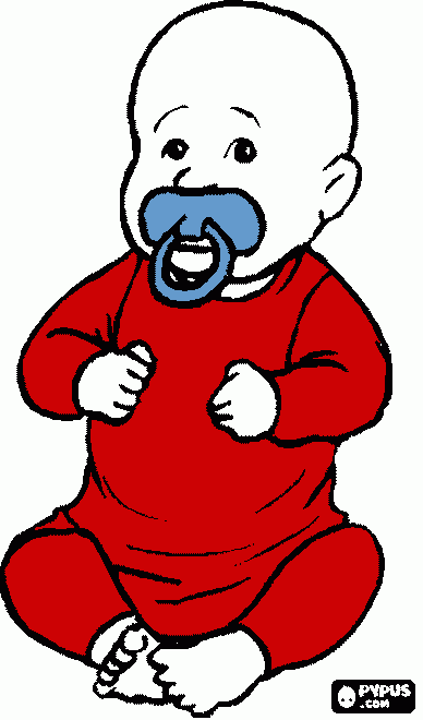 modelo de bebe masculino para colorir e imprimir