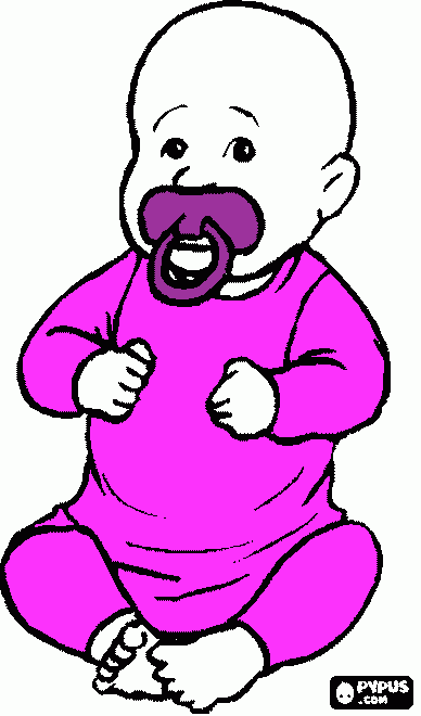 modelo de bebe para colorir e imprimir