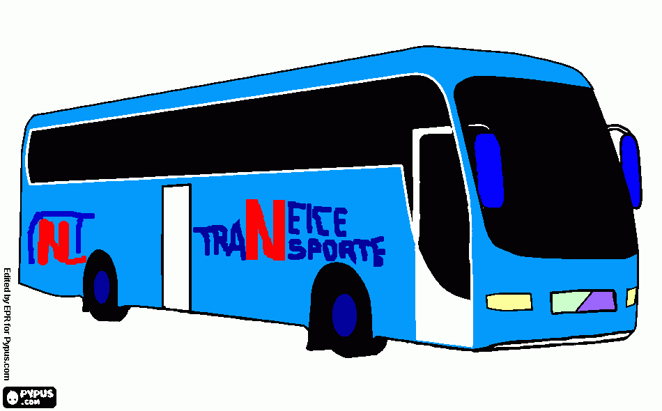 modelo de onibus para colorir e imprimir