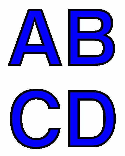 modelos de letras para colorir e imprimir