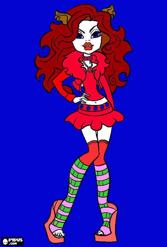 monste hir. para colorir e imprimir