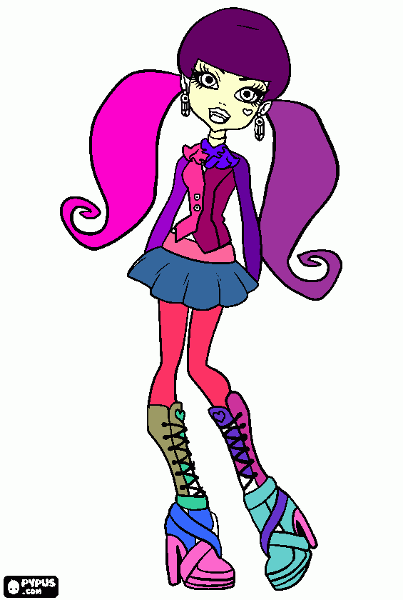 monster hai para colorir e imprimir