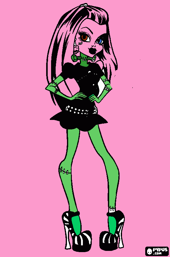 monster hair para colorir e imprimir