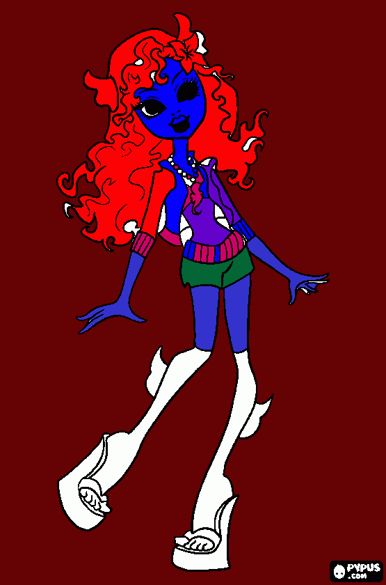 Monster High Lagoona para colorir e imprimir