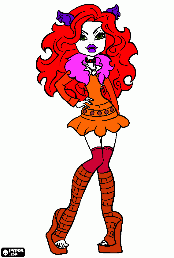 MONSTER HIGH MINHA BONECA PREFERIDA♥ para colorir e imprimir