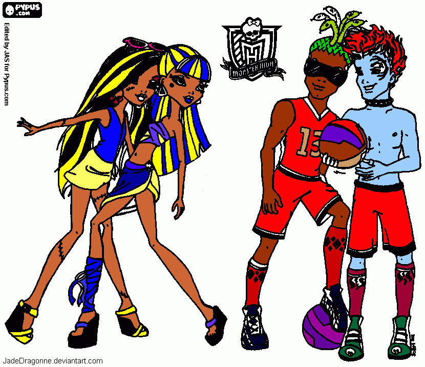 monster high pintado para colorir e imprimir