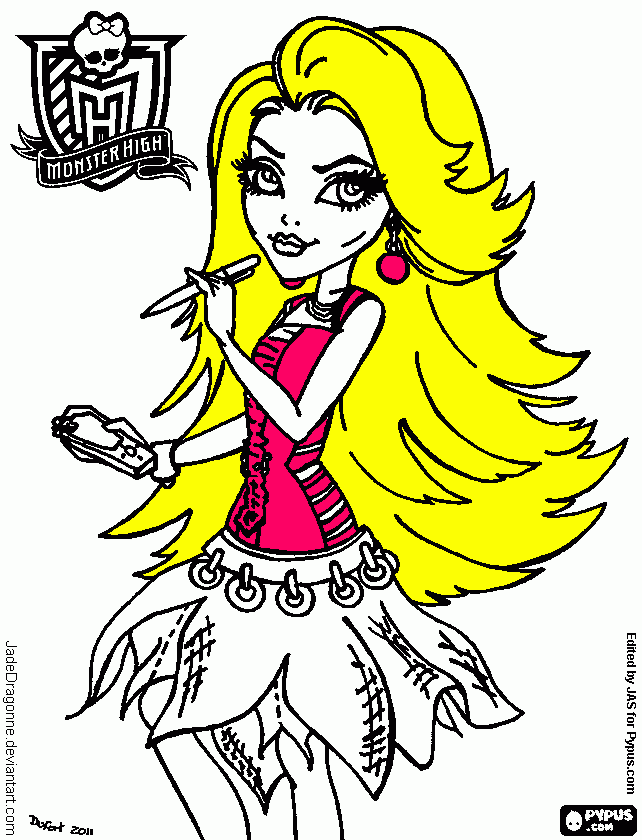 monster high.. para colorir e imprimir
