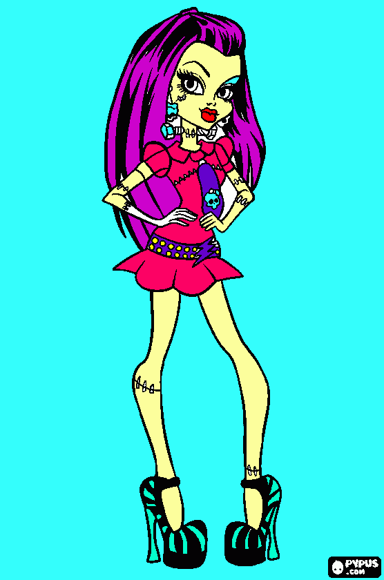 monster rá para colorir e imprimir