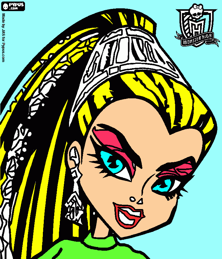 monsterhigh a irma de cleo nile para colorir e imprimir