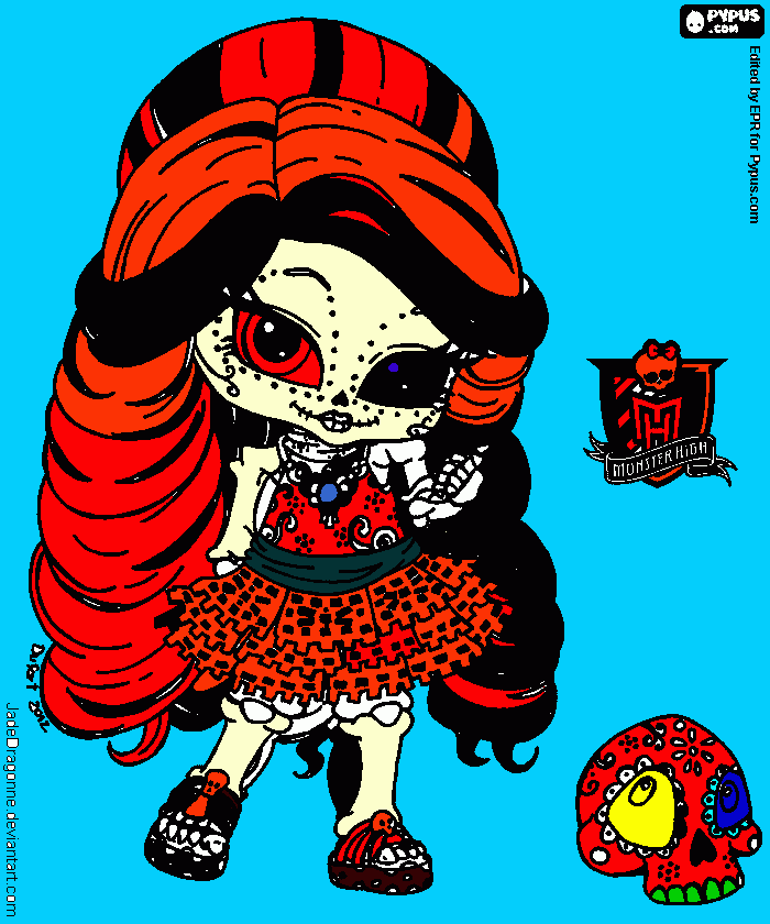 monstre hait para colorir e imprimir