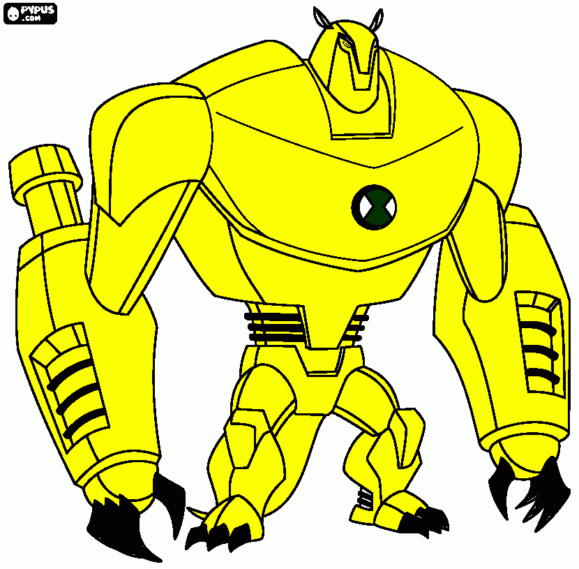 monstro do ben 10 omniverse para colorir e imprimir