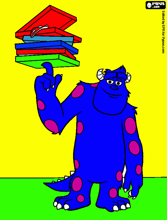 monstro sally para colorir e imprimir