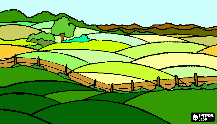 montanhas coloridas para colorir e imprimir