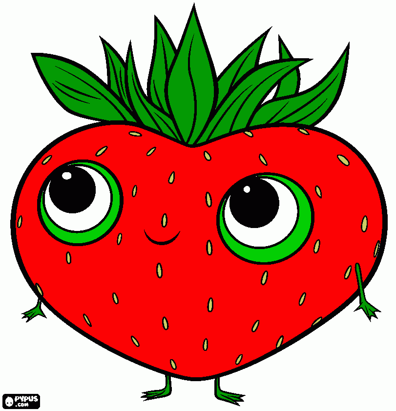 moranguinho do filme tá chovendo hamburguer 2!!! para colorir e imprimir