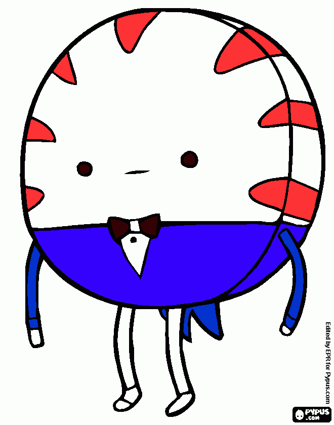 mordomo menta para colorir e imprimir