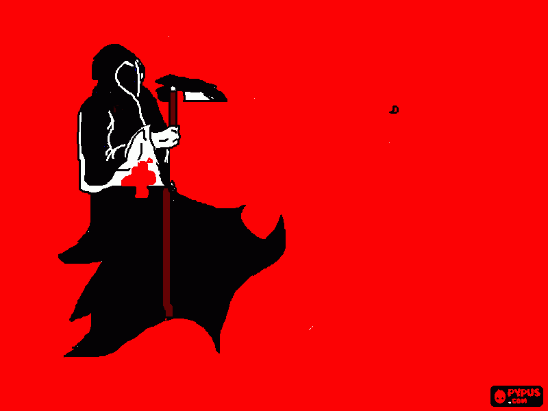 MORTE para colorir e imprimir