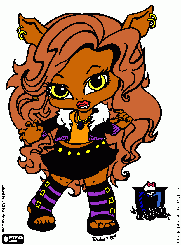 Mosnster High  para colorir e imprimir