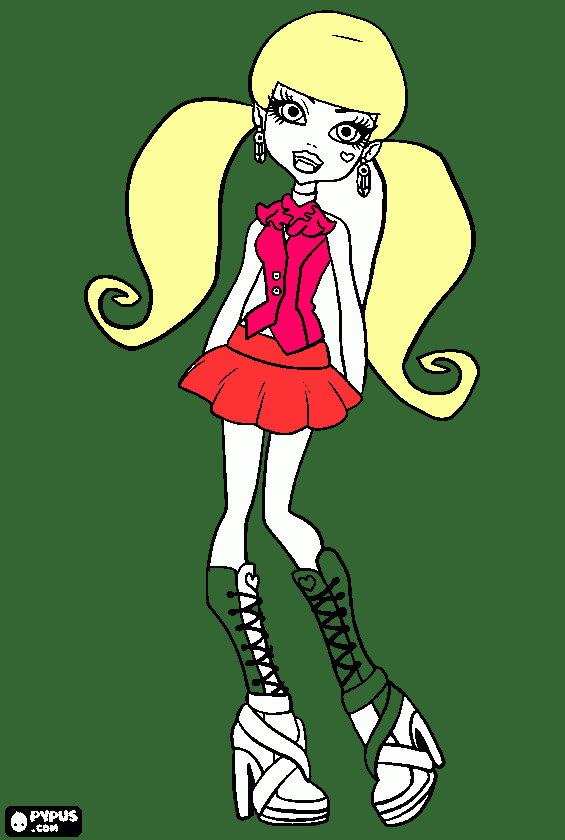 MOSTER RAI para colorir e imprimir