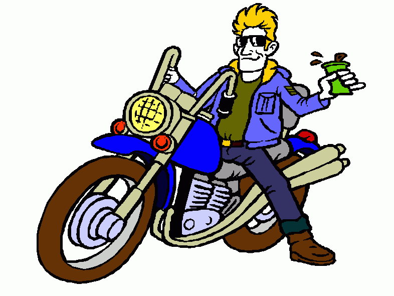 motard para colorir e imprimir