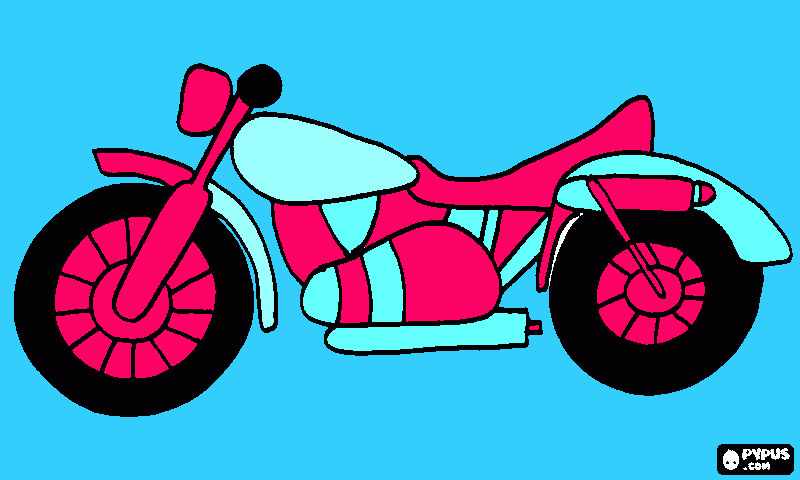 moto louca para colorir e imprimir