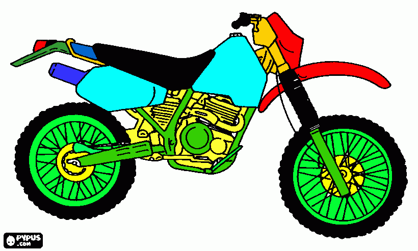 MOTO PARA LIAM para colorir e imprimir