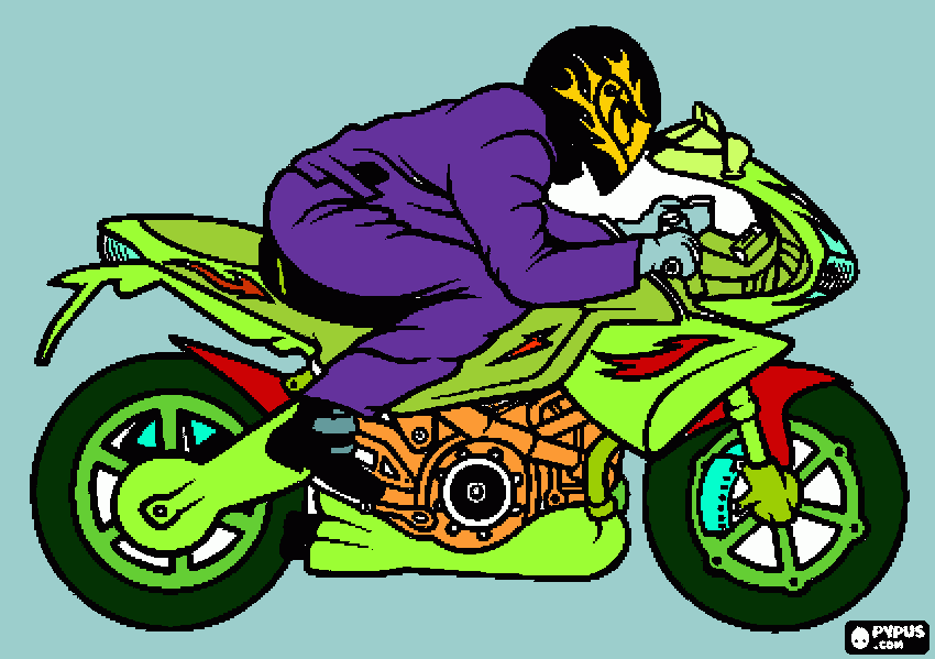 moto repsol para colorir e imprimir