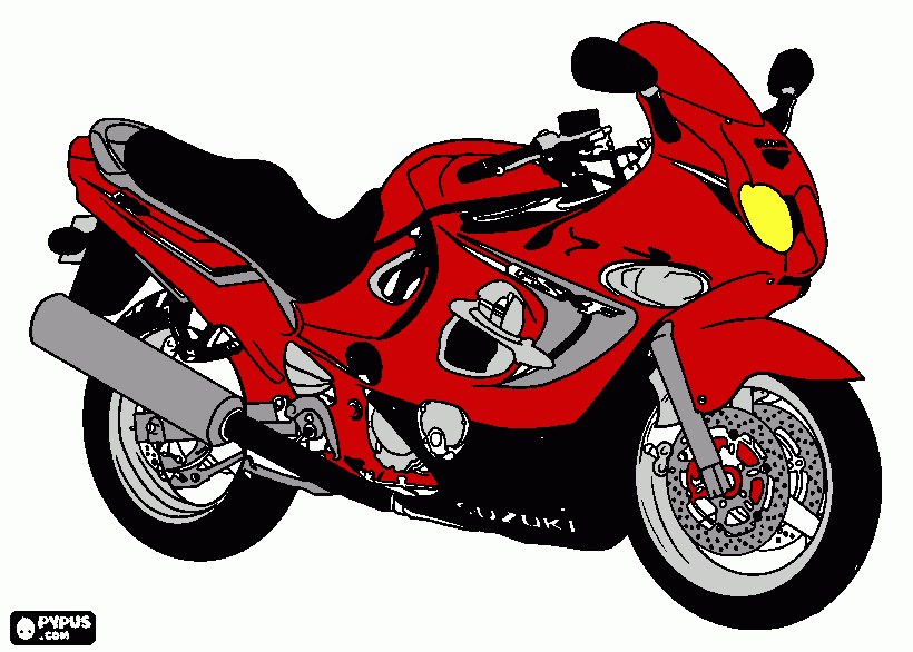 MOTO COLORIDA - para imprimir , desenho MOTO COLORIDA 