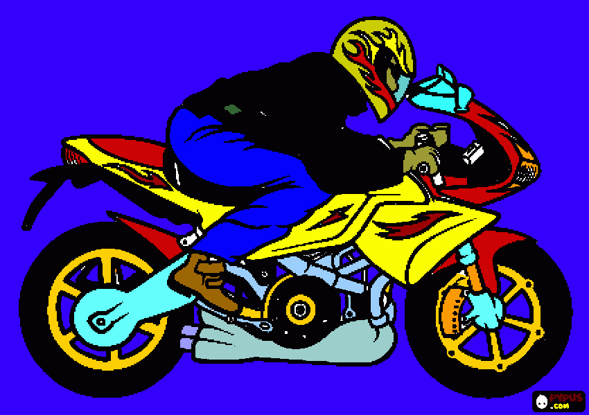 moto zika  para colorir e imprimir