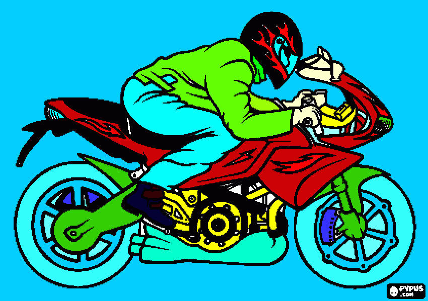 motoboy para colorir e imprimir