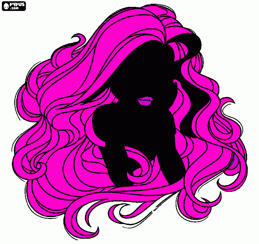 Moça bonita para colorir e imprimir