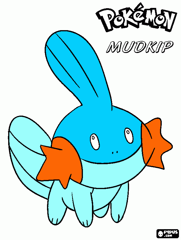 mudkip para colorir e imprimir