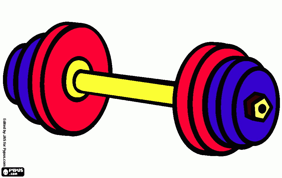 musculação desenho para colorir e imprimir
