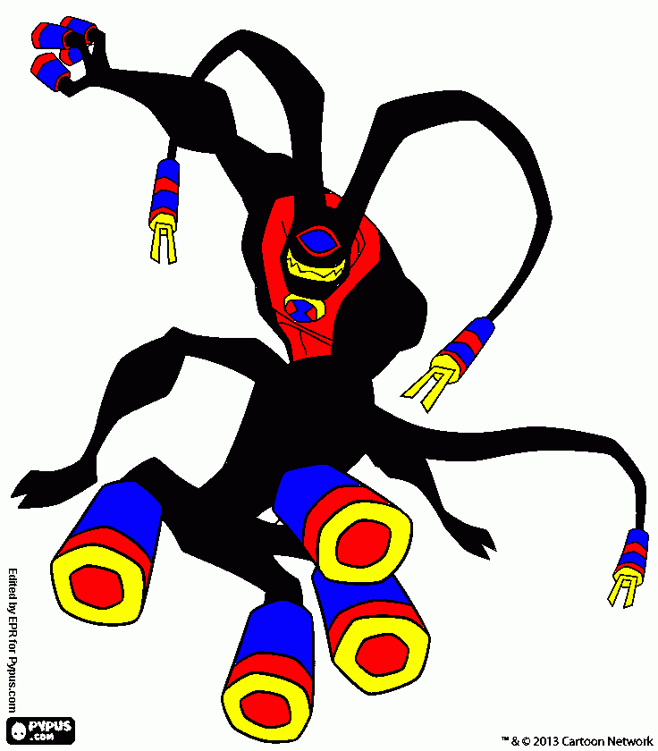 mutante para colorir e imprimir