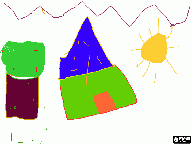 my house para colorir e imprimir