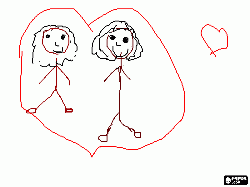 mãe e filha à passear para colorir e imprimir