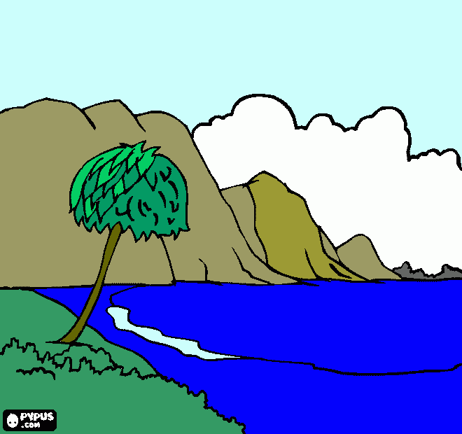 Naamã para colorir e imprimir