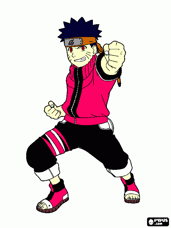 Naruto do mal para colorir e imprimir