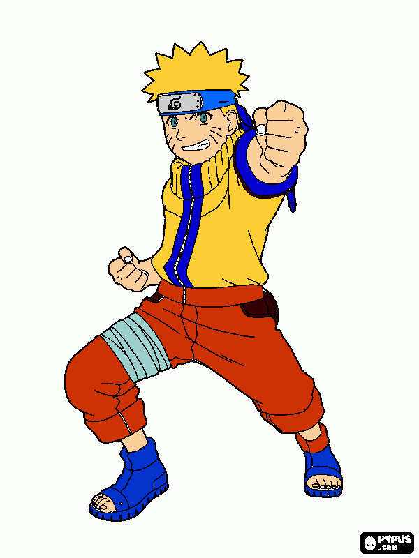 naruto uzumaki para colorir e imprimir