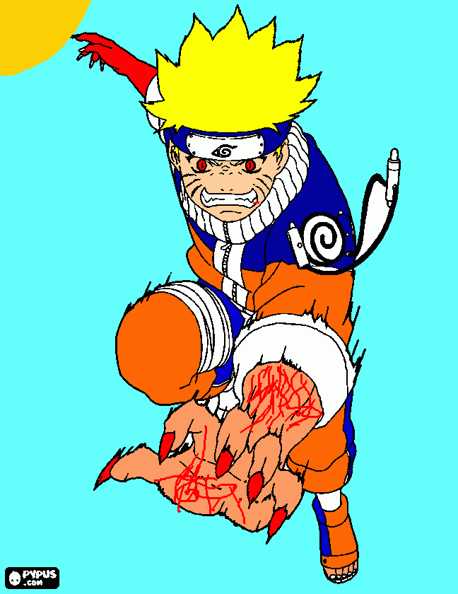 naruto uzumaqui para colorir e imprimir