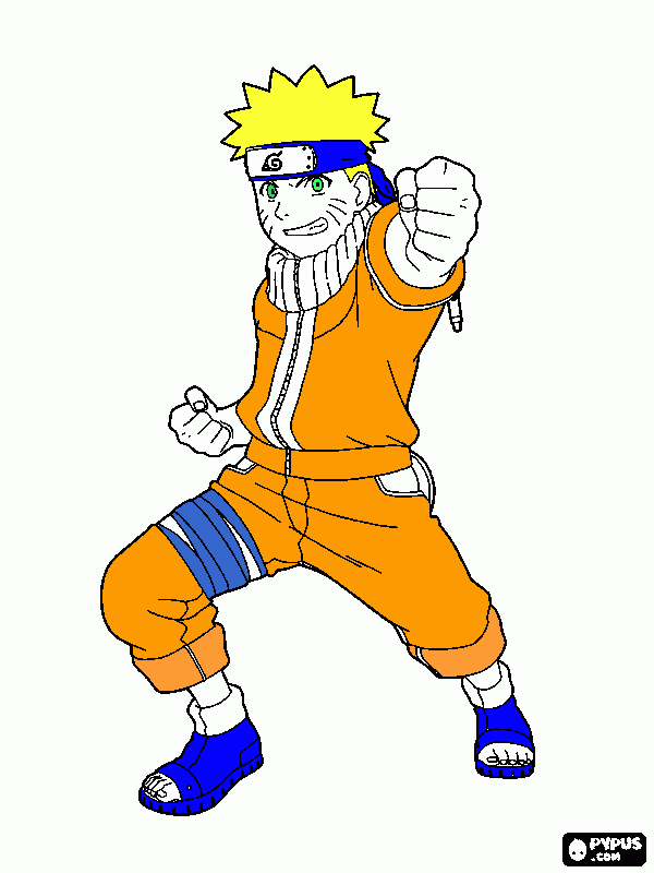 naruto zika para colorir e imprimir