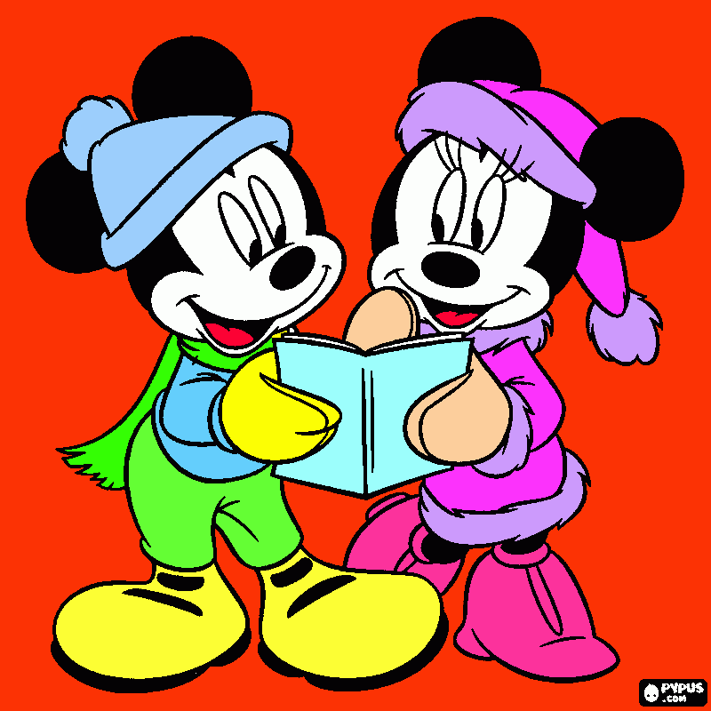 natal da disney para colorir e imprimir