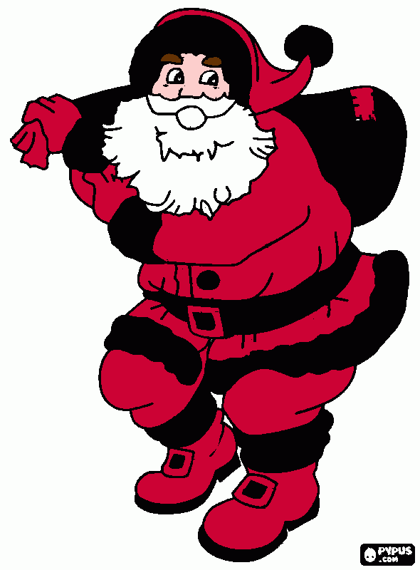 natal rou rou rou para colorir e imprimir