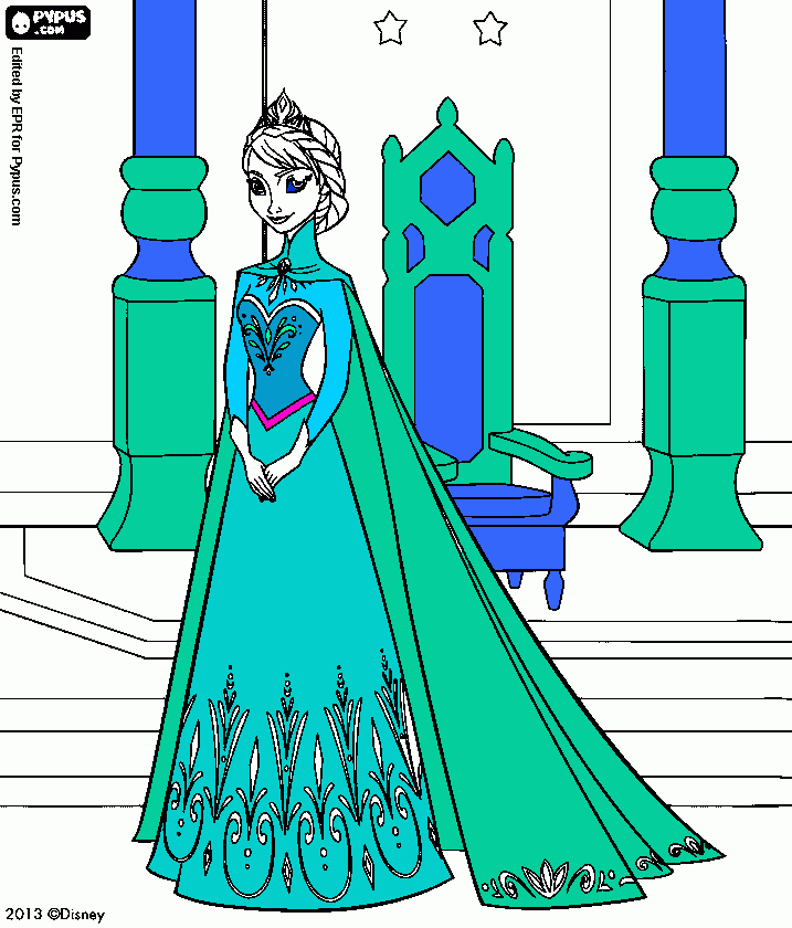 natalia elsa para colorir e imprimir