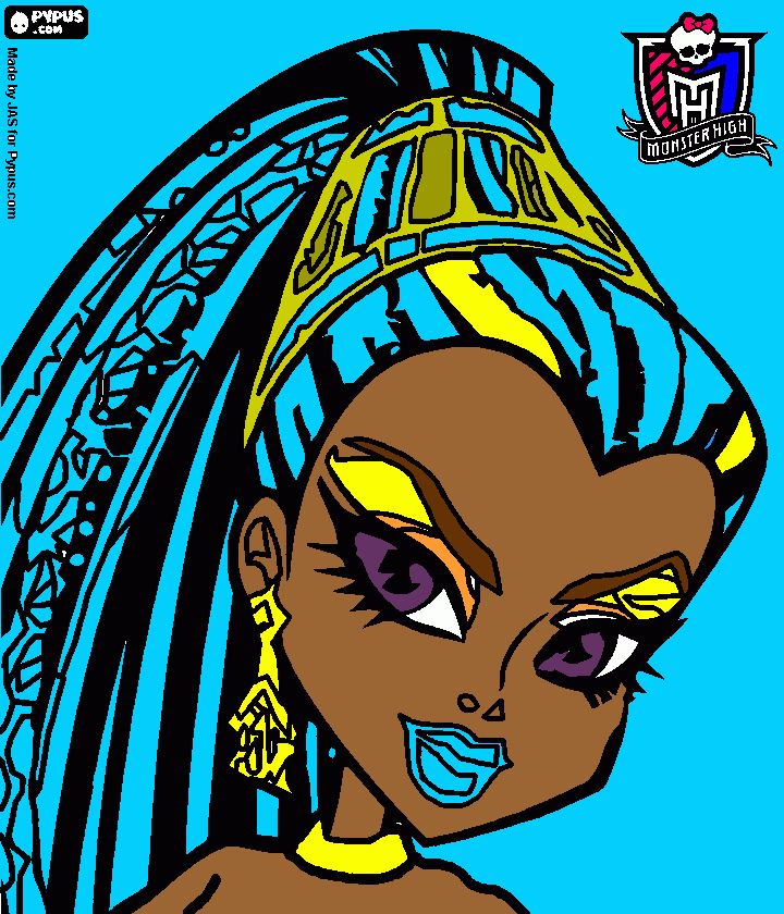 Nefera de Nile para colorir e imprimir