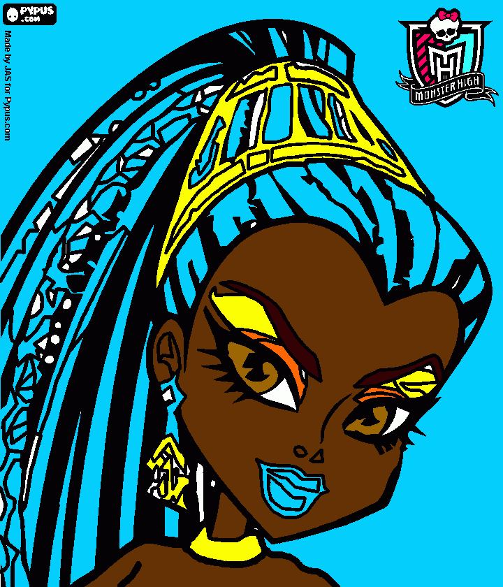 nefera para colorir e imprimir