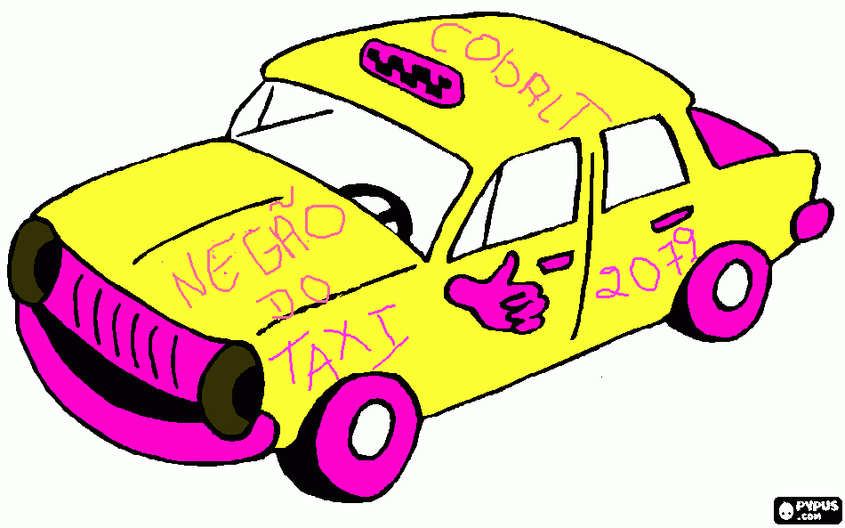 NEGÃO DO TAXI para colorir e imprimir