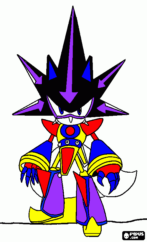 Metal Sonic para colorir - Imprimir Desenhos