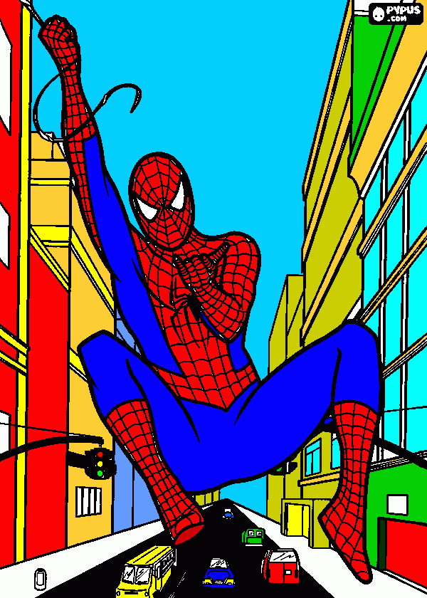 Neto é o Homem Aranha para colorir e imprimir