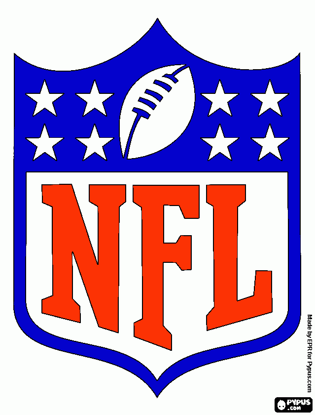 NFL logo para colorir e imprimir