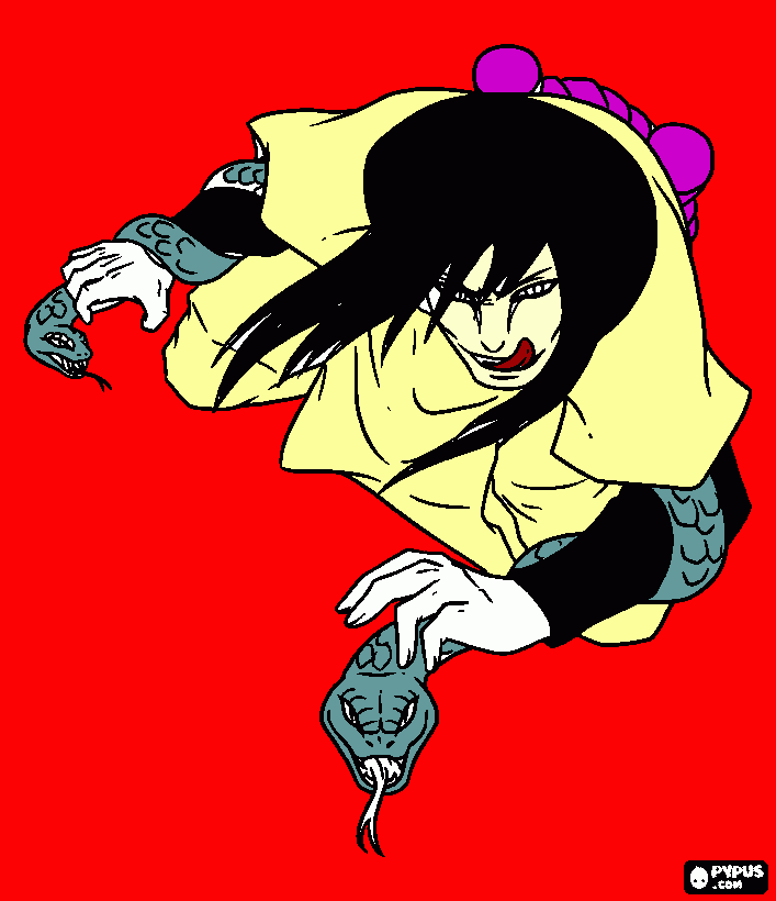 ninja urochimaro para colorir e imprimir
